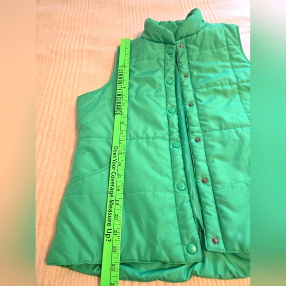 IZOD WOMEN'S GREEN PUFFER VEST. SIZE MEDIUM. - Picture 8 of 10